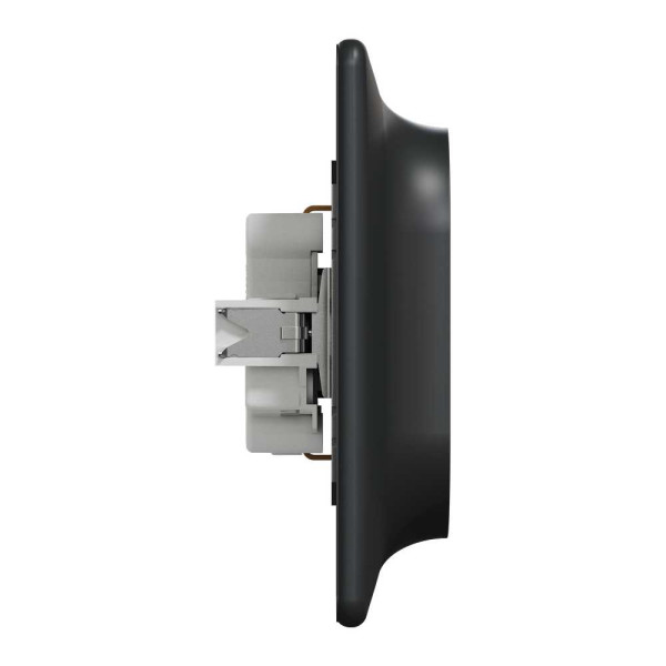 Подвійна розетка 2P+E з заземляючим контактом, Чорний Sedna Design Schneider Electric SDD314221