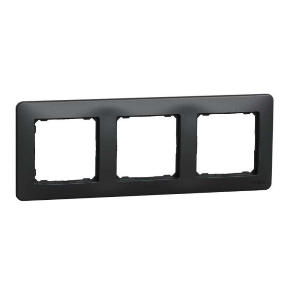Рамка 3-постова Чорний Sedna Design Schneider Electric SDD314803
