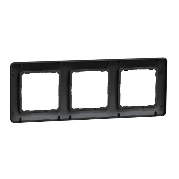 Рамка 3-постова Чорний Sedna Design Schneider Electric SDD314803