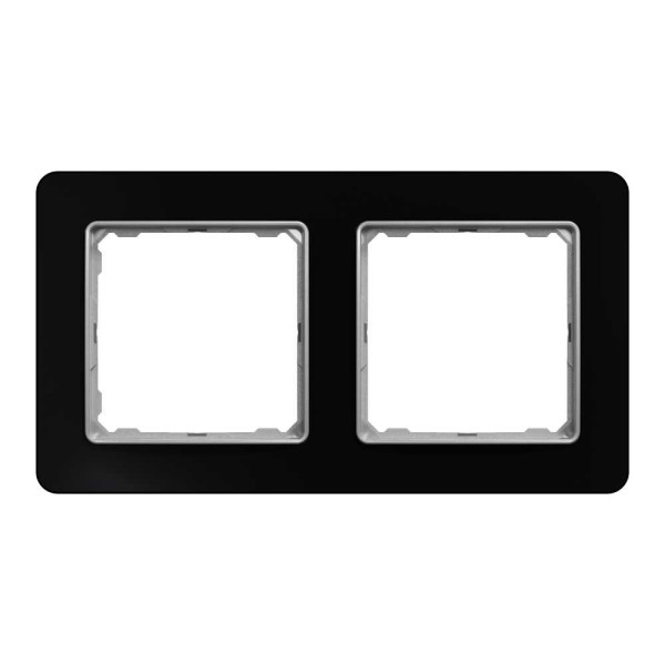 Рамка 2-постова  Штучне чорне скло Sedna Elements Schneider Electric SDD361802