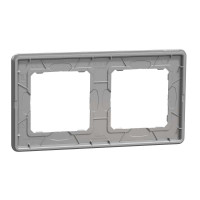 Рамка 2-постова Матовий алюміній Sedna Elements Schneider Electric SDD370802