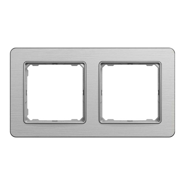 Рамка 2-постова  Матовий алюміній Sedna Elements Schneider Electric SDD370802