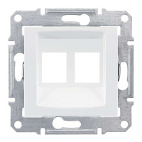 НАКЛАДКА ДЛЯ 2 МОДУЛІВ AMP/MOLEX КАТЕГОРІЇ 5e 6UTP SEDNA БІЛИЙ, SDN4400621