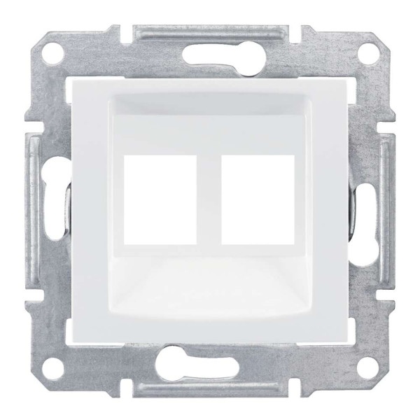 НАКЛАДКА ДЛЯ 2 МОДУЛІВ AMP/MOLEX КАТЕГОРІЇ 5e 6UTP SEDNA БІЛИЙ, SDN4400621