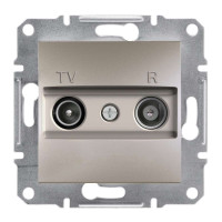 TV/R РОЗЕТКА 4dB ПРОХОДНАЯ ASFORA БРОНЗА, EPH3300269
