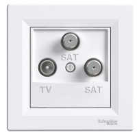 TV-SAT-SAT РОЗЕТКА КОНЕЧНАЯ БЕЛАЯ ASFORA, EPH3600121