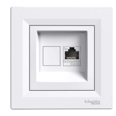 РОЗЕТКА КОМП'ЮТЕРНА RJ45 UTP КАТ. 5Е БІЛА ASFORA, EPH4300121