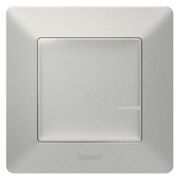 752385. Valena Life with NETATMO. Розумний беспроводовий вимикач 1-клавішний. Колір Алюміній