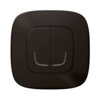 752887. Valena Allure with NETATMO. Умный беспроводной выключатель 2-клавишный. Цвет Антрацит