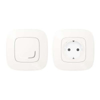752954. Valena Allure with NETATMO. Набор для управления электроприборами. Разумная розетка 2К+С + умный беспроводной 1-клавишный выключатель. Цвет Жемчужный