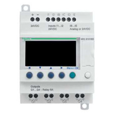 SR3B101BD. Інтелектуальне логічне програмоване реле Zelio Logic 10 вх/вих =24В дисплей+годинник
