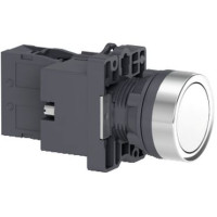 Кнопка із підсвічуванням, LED, 24В, Білий, 1НО. XA2EW31B1