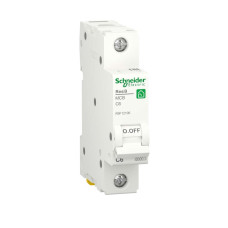 Компактний диференційний автоматичний вимикач RESI9 Schneider Electric 10 А, 30 мA, 1P+N, 6кA, крива С, тип АС , R9D87610