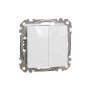Двоклавішний перемикач Білий Sedna Design Schneider Electric SDD111108