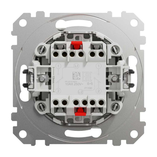 Двоклавішний перемикач Білий Sedna Design Schneider Electric SDD111108
