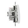 Двоклавішний перемикач Білий Sedna Design Schneider Electric SDD111108