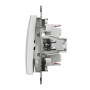 Двоклавішний перемикач Білий Sedna Design Schneider Electric SDD111108