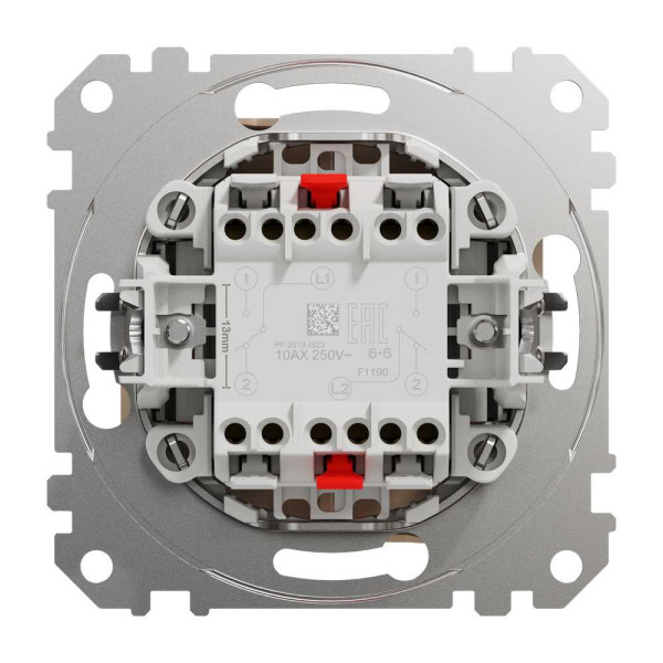 Двоклавішний перемикач Бежевий Sedna Design Schneider Electric SDD112108