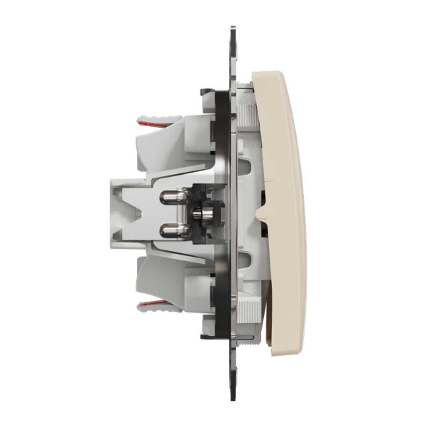 Двоклавішний перемикач Бежевий Sedna Design Schneider Electric SDD112108