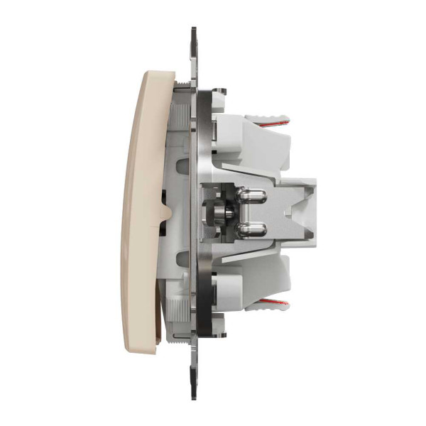 Двоклавішний перемикач Бежевий Sedna Design Schneider Electric SDD112108