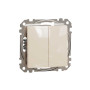 Двоклавішний перемикач Бежевий Sedna Design Schneider Electric SDD112108