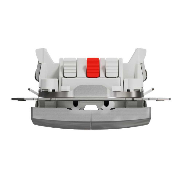 Двоклавішний перемикач Алюміній Sedna Design Schneider Electric SDD113108