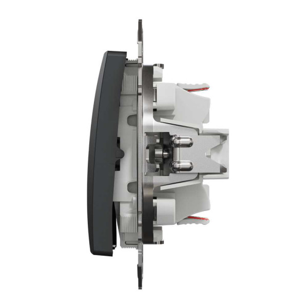 Двоклавішний перемикач Чорний Sedna Design Schneider Electric SDD114108