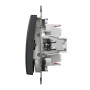 Двоклавішний перемикач Чорний Sedna Design Schneider Electric SDD114108