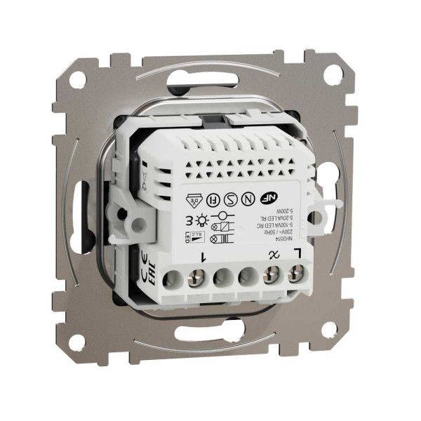 Універсальний поворотний димер для світлодіодних ламп Чорний Sedna Design Schneider Electric SDD114502