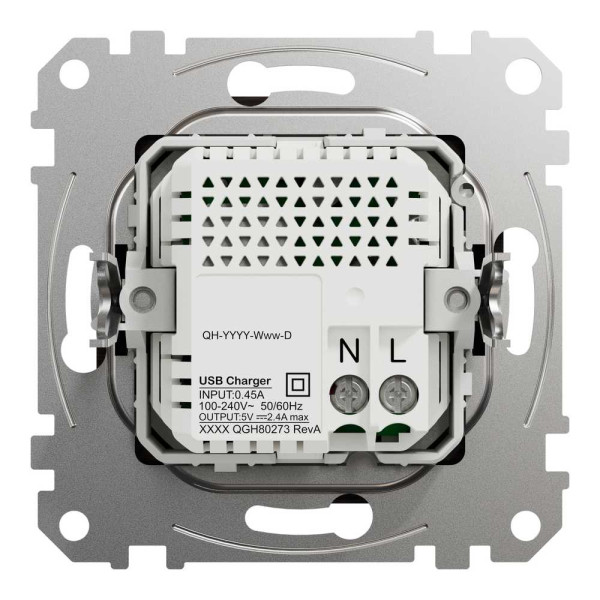 Подвійна USB-розетка
типу А+С,Sedna Design & Elements, Венге - імітація дерева, SDD181402 Schneider Electric