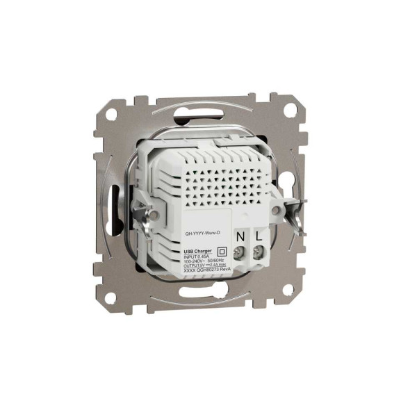 Подвійна USB-розетка
типу А+С,Sedna Design & Elements, Венге - імітація дерева, SDD181402 Schneider Electric
