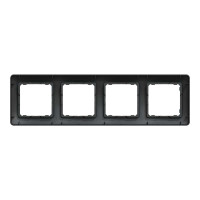 Рамка 4-постова Чорний Sedna Design Schneider Electric SDD314804