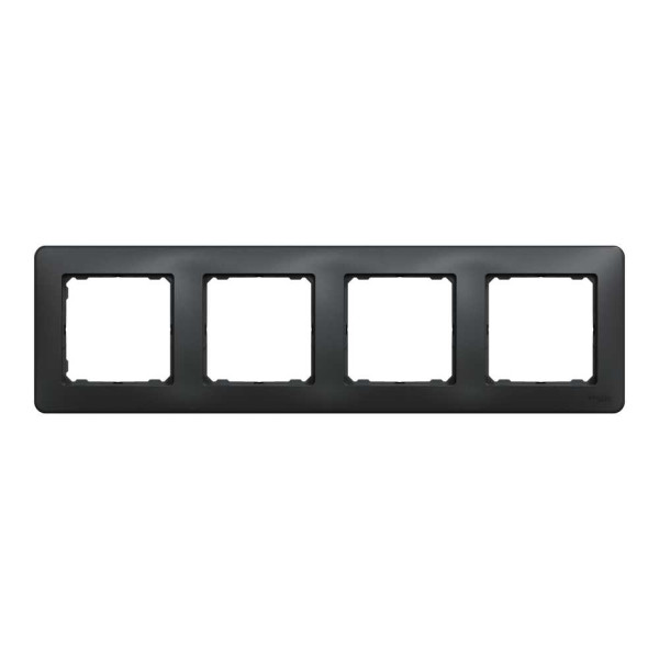 Рамка 4-постова Чорний Sedna Design Schneider Electric SDD314804