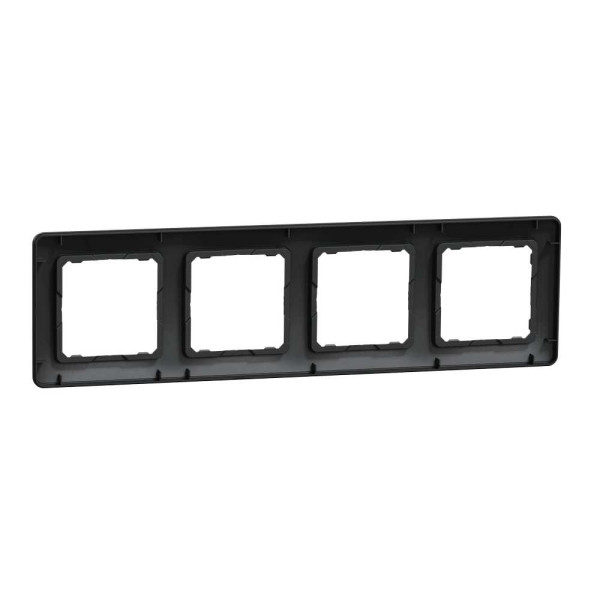 Рамка 4-постова Чорний Sedna Design Schneider Electric SDD314804