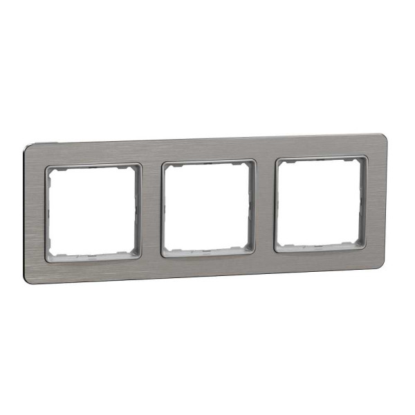 Рамка 3-постова  Матовий алюміній Sedna Elements Schneider Electric SDD370803