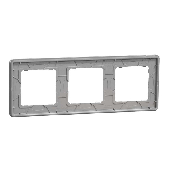 Рамка 3-постова  Матовий алюміній Sedna Elements Schneider Electric SDD370803