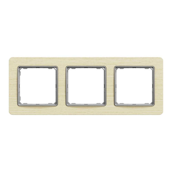 Рамка 3-постова, Береза - ефект дерева, Sedna Elements Schneider Electric SDD380803