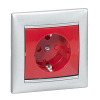 774327. Valena Розетка 2к+З Блок Черв.