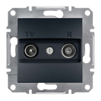 TV/R РОЗЕТКА 4dB ПРОХОДНАЯ ASFORA АНТРАЦИТ, EPH3300271