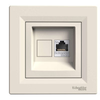 РОЗЕТКА КОМП'ЮТЕРНА RJ45 STP КАТ. 5Е КРЕМ ASFORA, EPH5000123