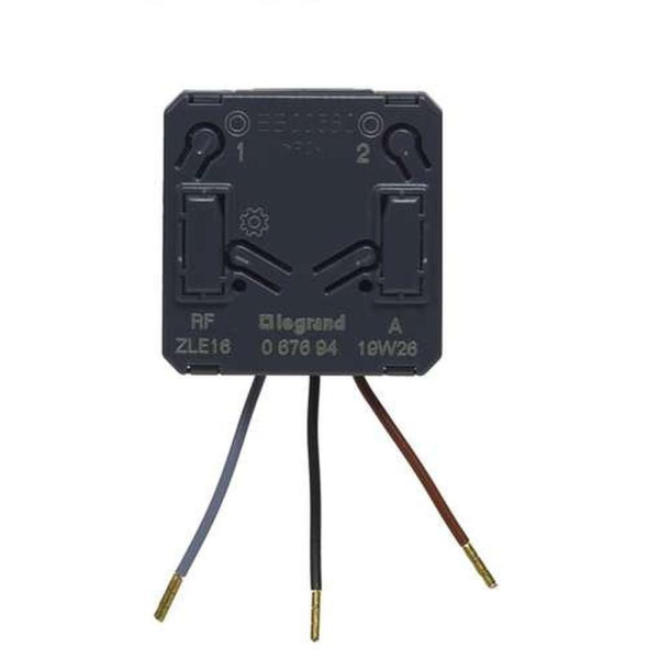 67694. Legrand with NETATMO. Модуль інтерфейса сухих контактів 3-проводовий для підключення стандартних електромеханічний перемикачів.