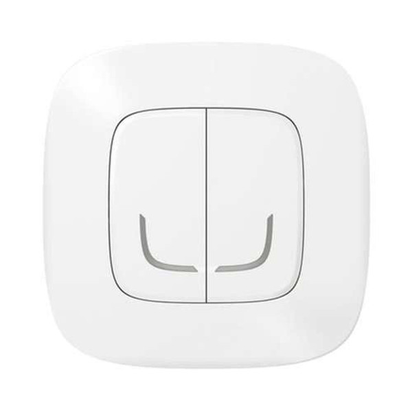 752587. Valena Allure with NETATMO. Розумний беспроводовий вимикач 2-клавішний. Колір Білий