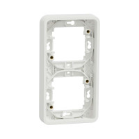 Рамка двомісна вертикальна IP55, біла, Mureva Styl Schneider Electric MUR39151