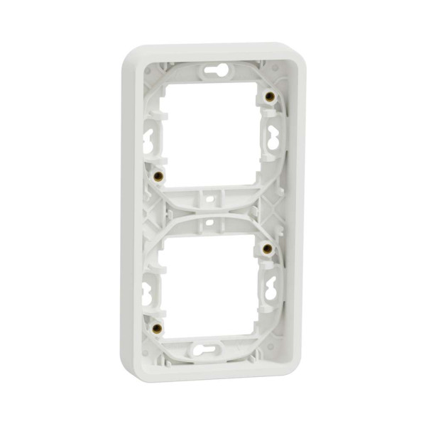 Рамка двомісна вертикальна IP55, біла, Mureva Styl Schneider Electric MUR39151