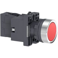Кнопка з підсвічуванням, LED, 220В, Червоний, 1НЗ. XA2EW34M2