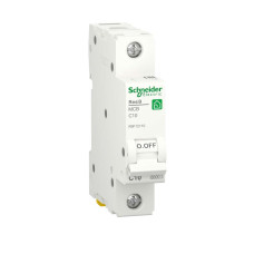 Компактний диференційний автоматичний вимикач RESI9 Schneider Electric 16 А, 30 мA, 1P+N, 6кA, крива С, тип АС , R9D87616