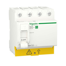 Диференційний вимикач навантаження RESI9 Schneider Electric 25 A, 30 мA, 4P, тип АС , R9R51425