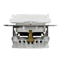 Розетка з заземленням, зі шторками та кришкою Білий Sedna Design Schneider Electric SDD111024