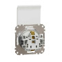 Розетка з заземленням, зі шторками та кришкою Білий Sedna Design Schneider Electric SDD111024