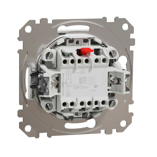 Кнопка на два напрямки Білий Sedna Design Schneider Electric SDD111116